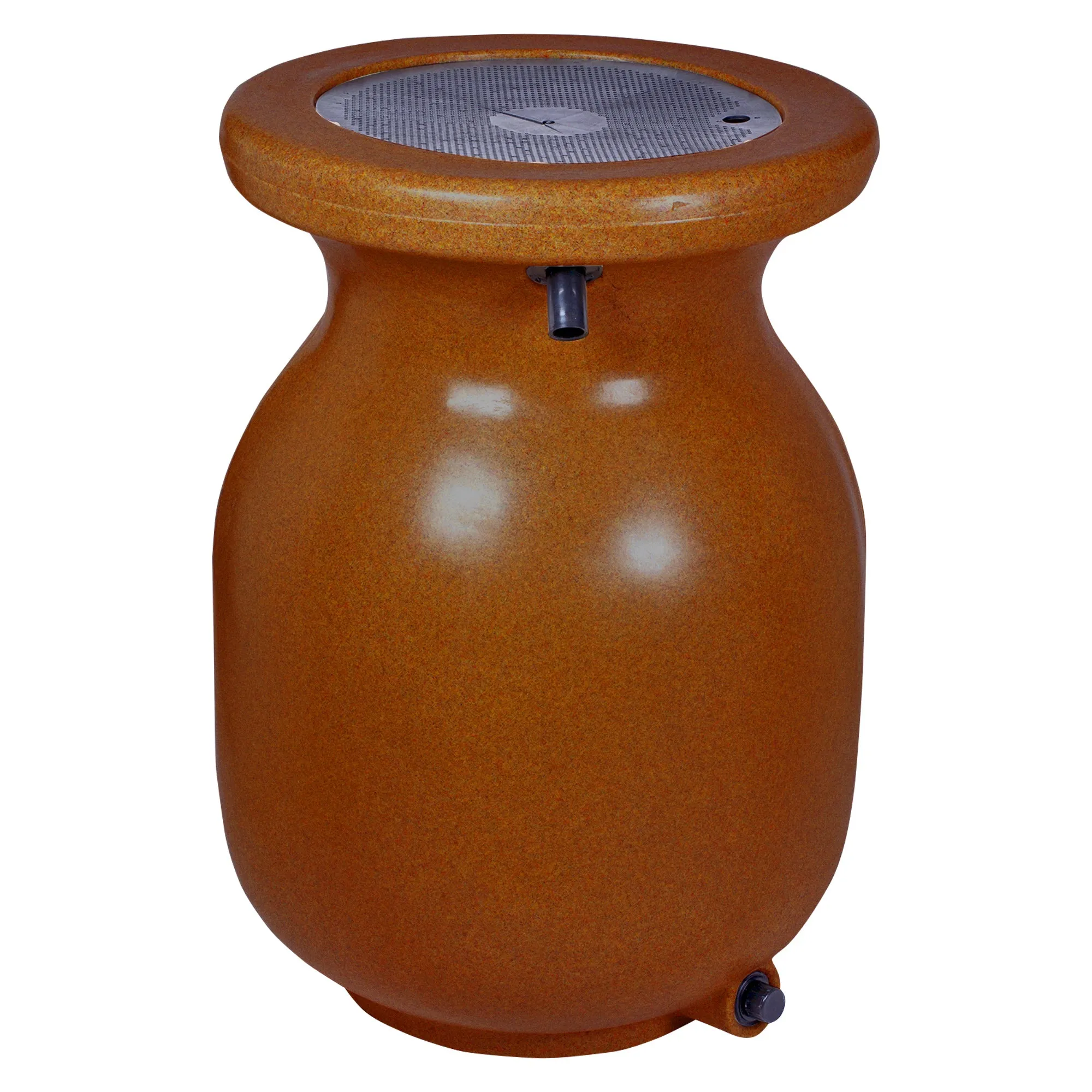 Koolscapes 50 Gallon Rain Barrel warna coklat dari SLOT PRAGMATIC dengan tampilan batu pasir