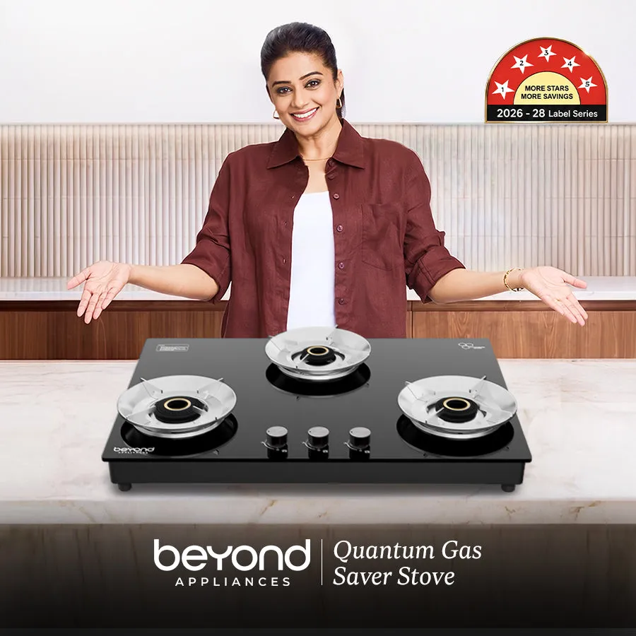 Kompor gas 3 tungku Quantum Gas Saver Stove JVB33 berkualitas tinggi