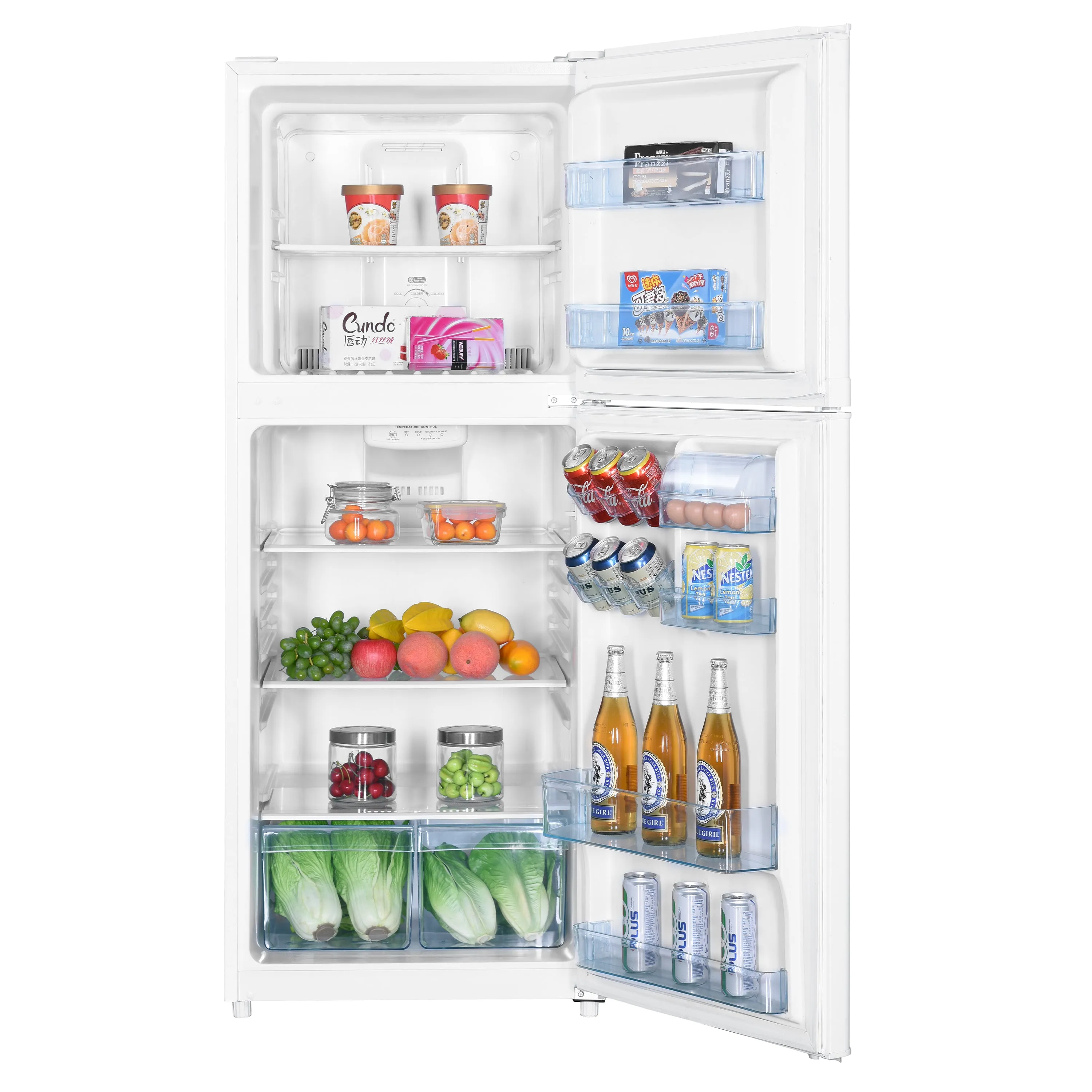 Avanti Apartment Size Top Freezer Refrigerator white finish available at TIKUSSLOT